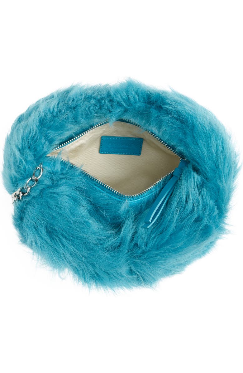 By Far Baby Cush Genuine Toscana Shearling Top Handle Bag, Alternate, color,