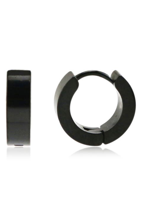 Round Huggie Hoop Earrings
