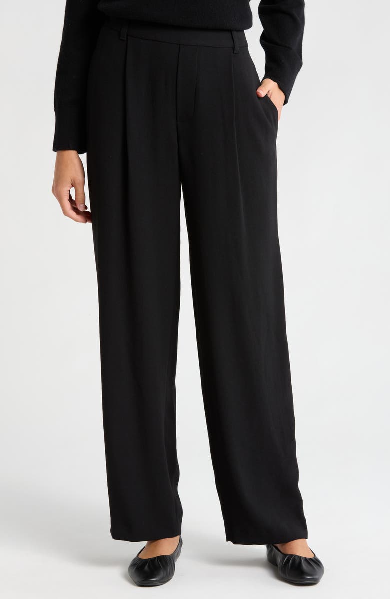 Vince Straight Leg Pull-On Pants, Main, color, Black