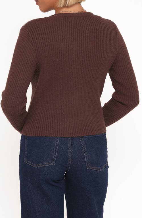 Petal And Pup Petal & Pup Circle Rib Cardigan In Brown