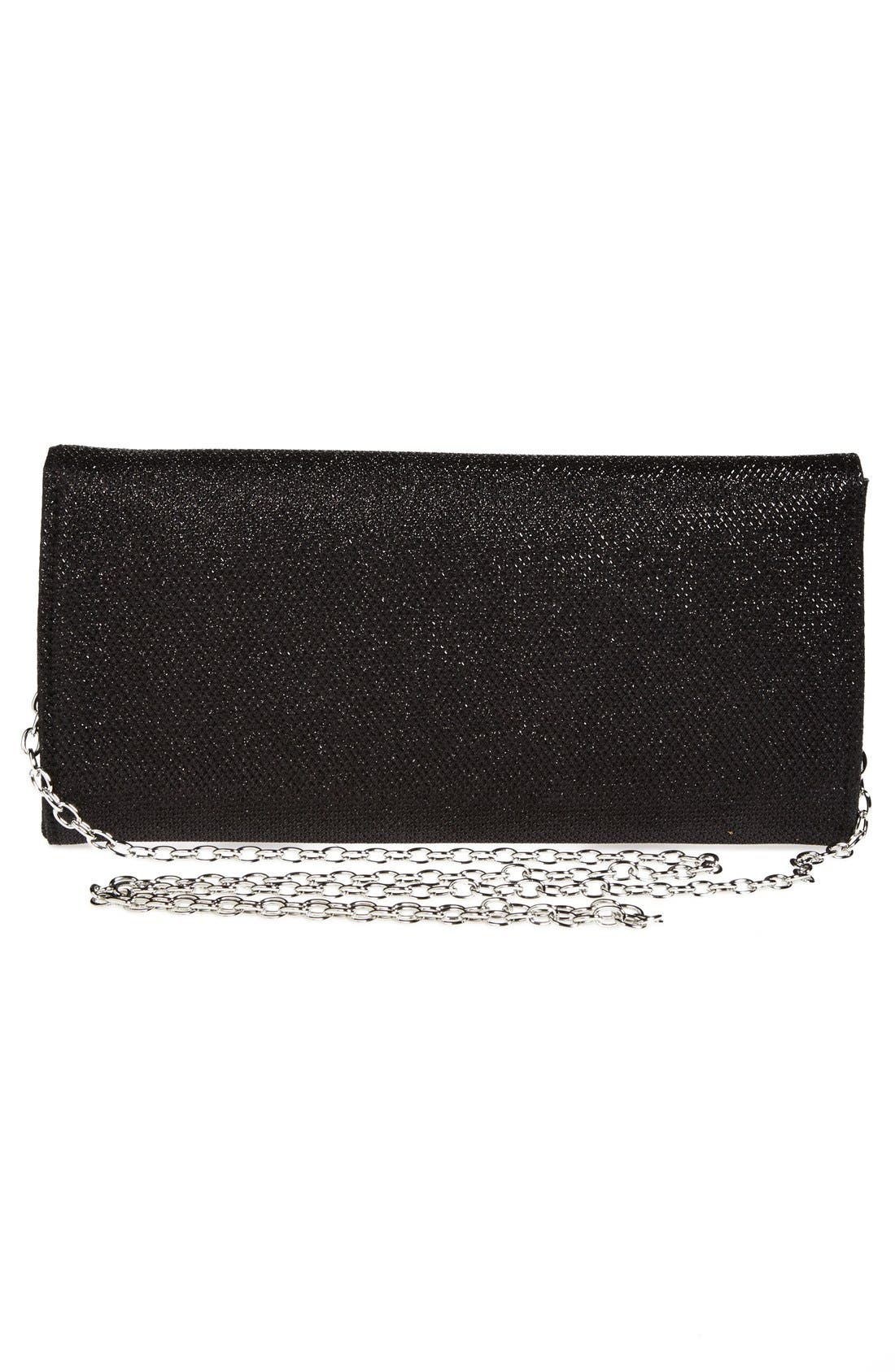 Glint Metallic Envelope Clutch, Alternate, color, 