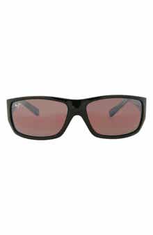 Maui Jim 61mm Rectangle Polarized Sunglasses