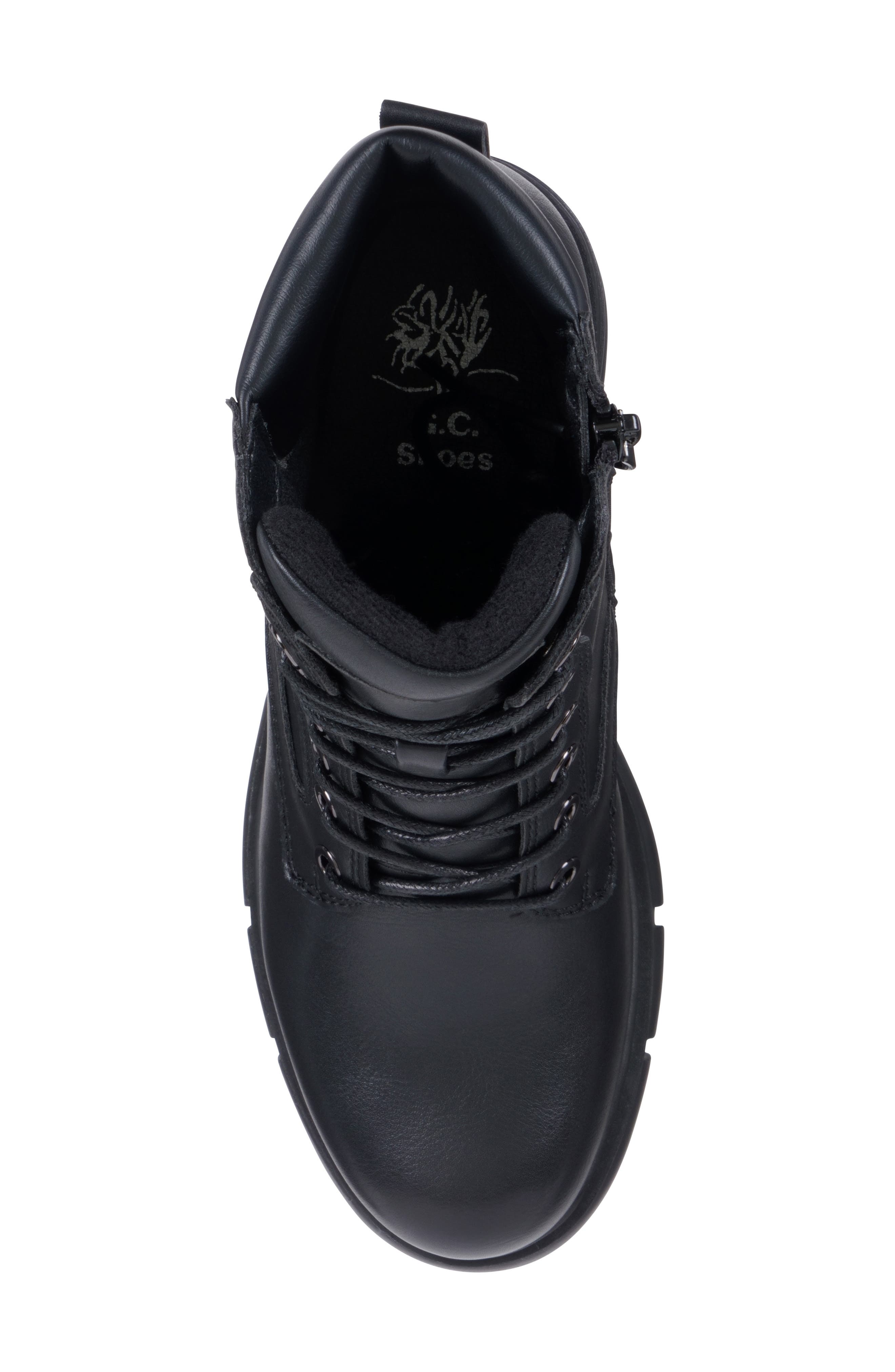 GOOD CHOICE NEW YORK Marley Lace-Up Combat Boot, Alternate, color, Black