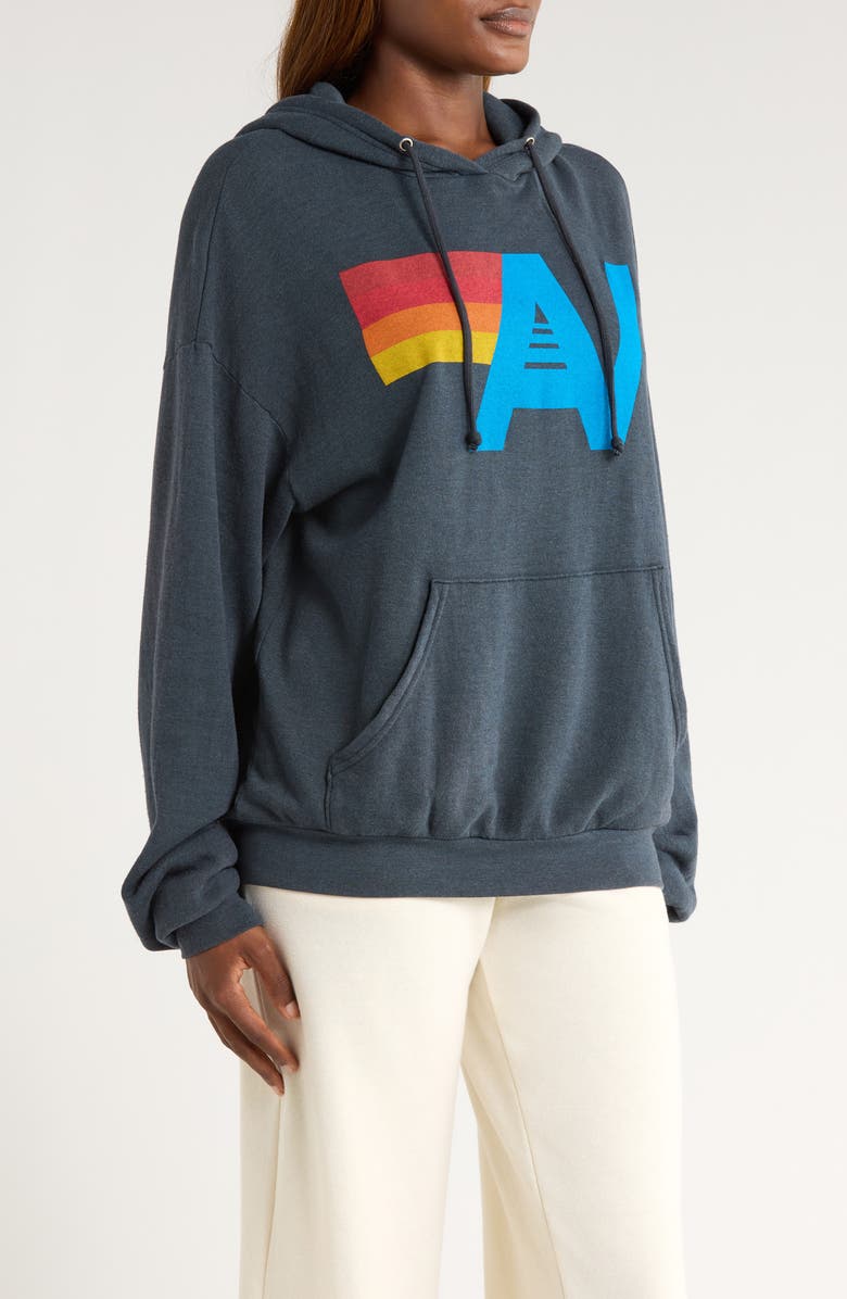 Aviator Nation Logo Hoodie, Alternate, color, Charcoal