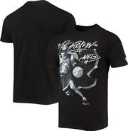 NBA X MCFLYY Men's NBA x McFlyy Black Brooklyn Nets Identify Artist Series T-Shirt