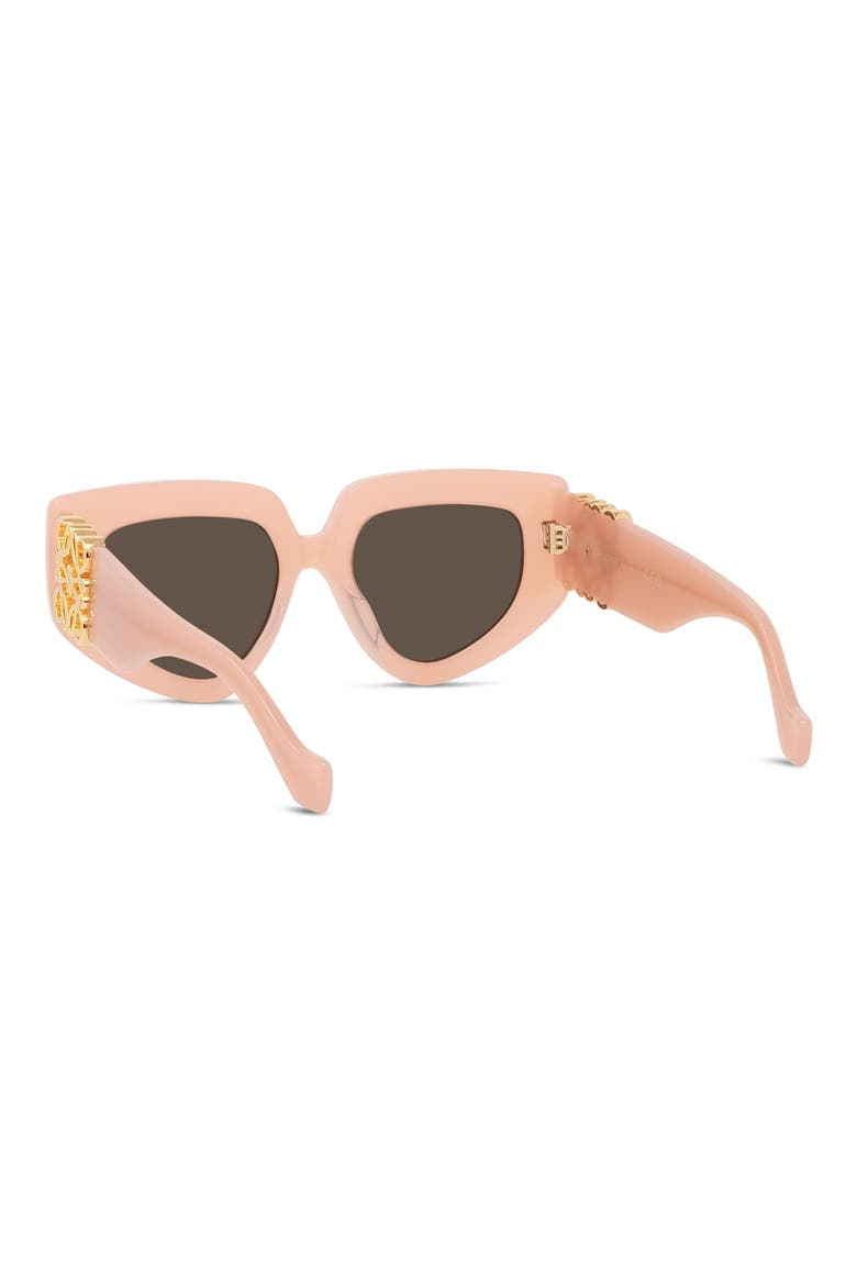 Anagram 51mm Geometric Sunglasses, Alternate, color, SHINY PINK / BROWN