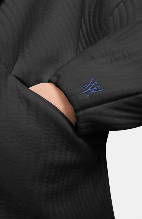 Nike X Serena Williams Design Crew Jacket In Black/game Royal