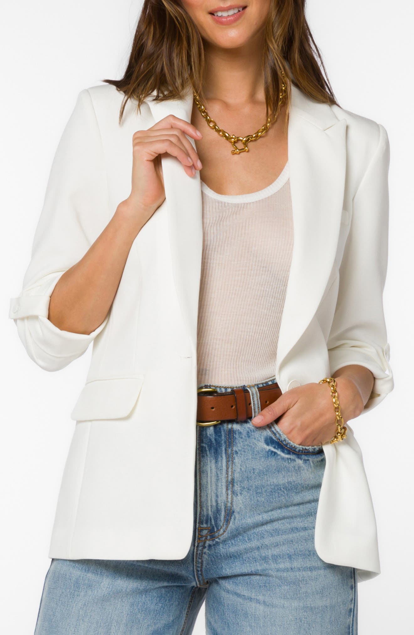 Lizzy Roll Tab Blazer