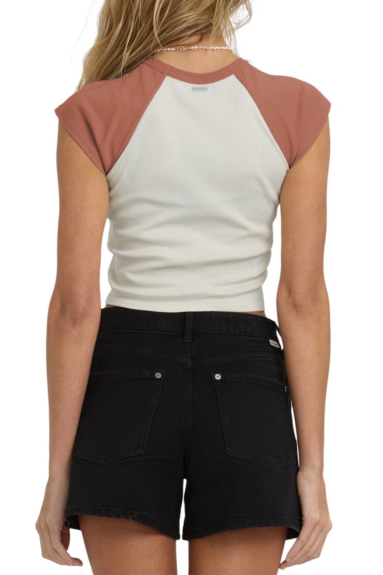 Forever Had Colorblock Cotton Graphic Baby Tee, Alternate, color, SEDONA