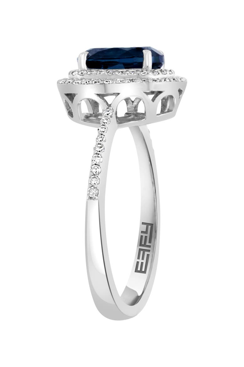 Diamond & London Blue Topaz Ring, Alternate, color, BLUE
