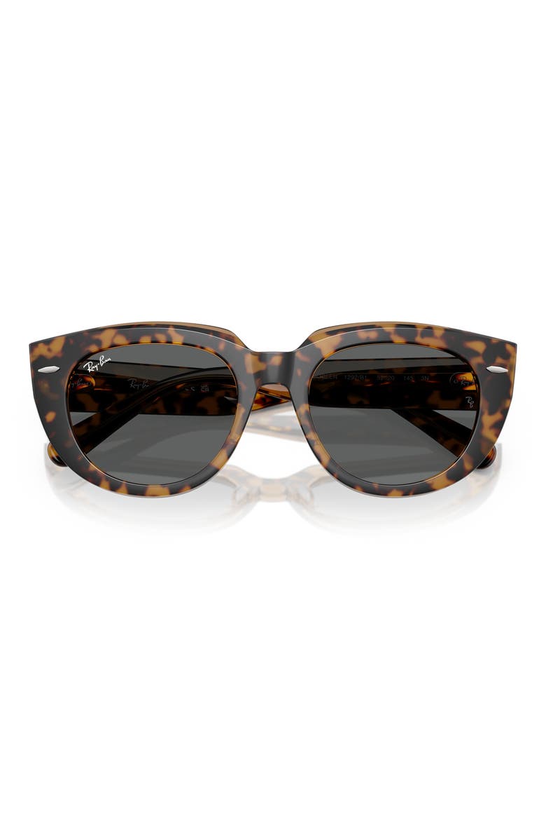 52mm Square Sunglasses, Alternate, color, BROWN/ DARK GREY