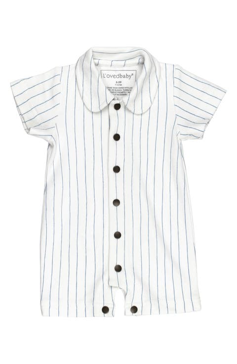 Pinstripe Organic Cotton Romper (Baby)