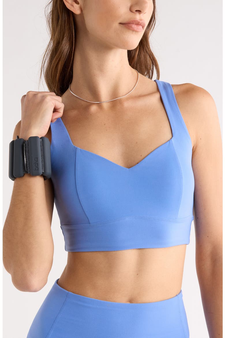 Studio Luxe Sweetheart Sports Bra, Alternate, color, BLUE AZURITE