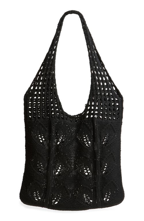 Bp. Crochet Tote Bag In Black