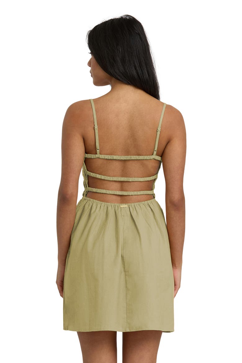 Suns Out Fit & Flare Minidress, Alternate, color, CACTUS