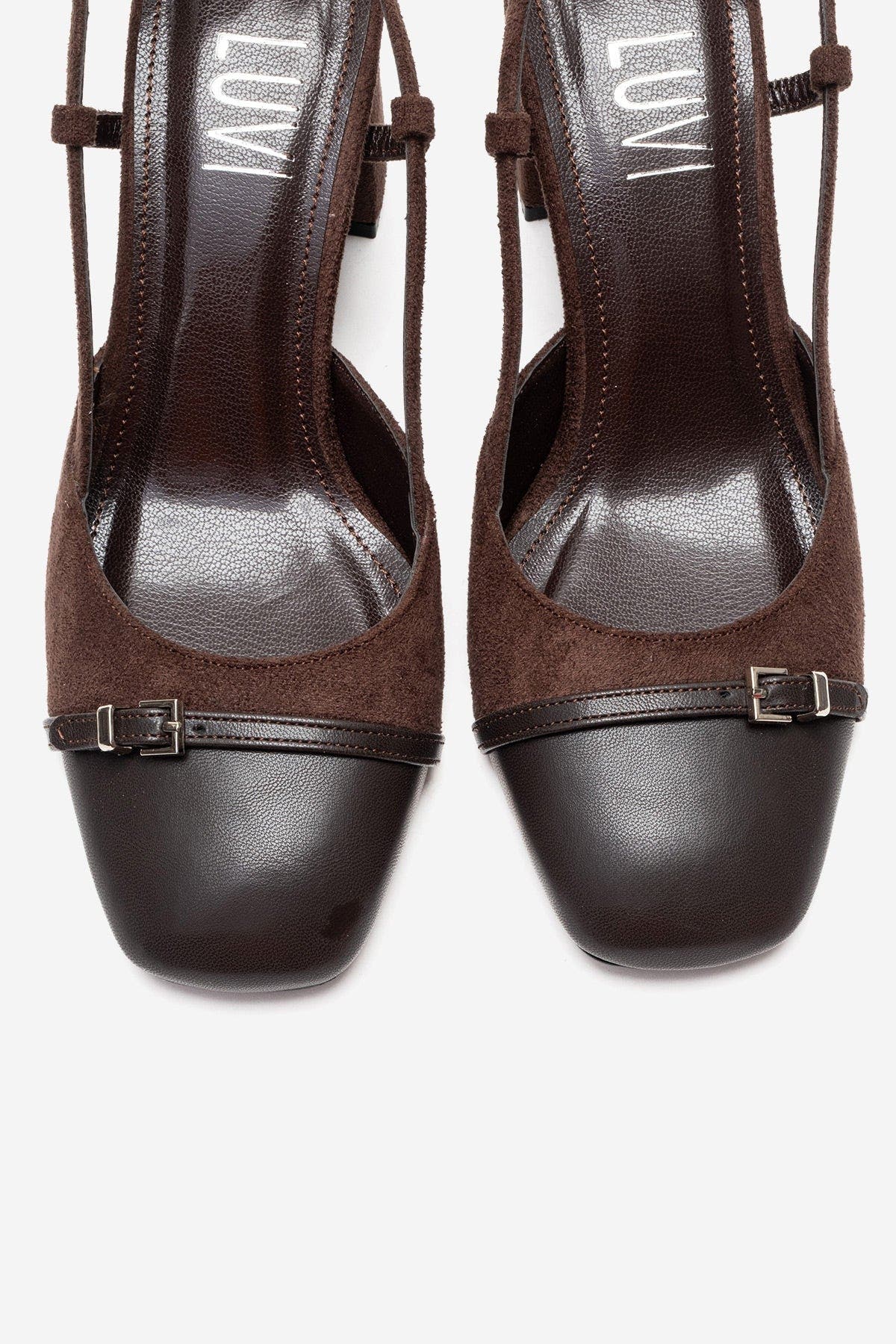 Desia Slingback Round Toe Pump, Alternate, color, Brown Suede