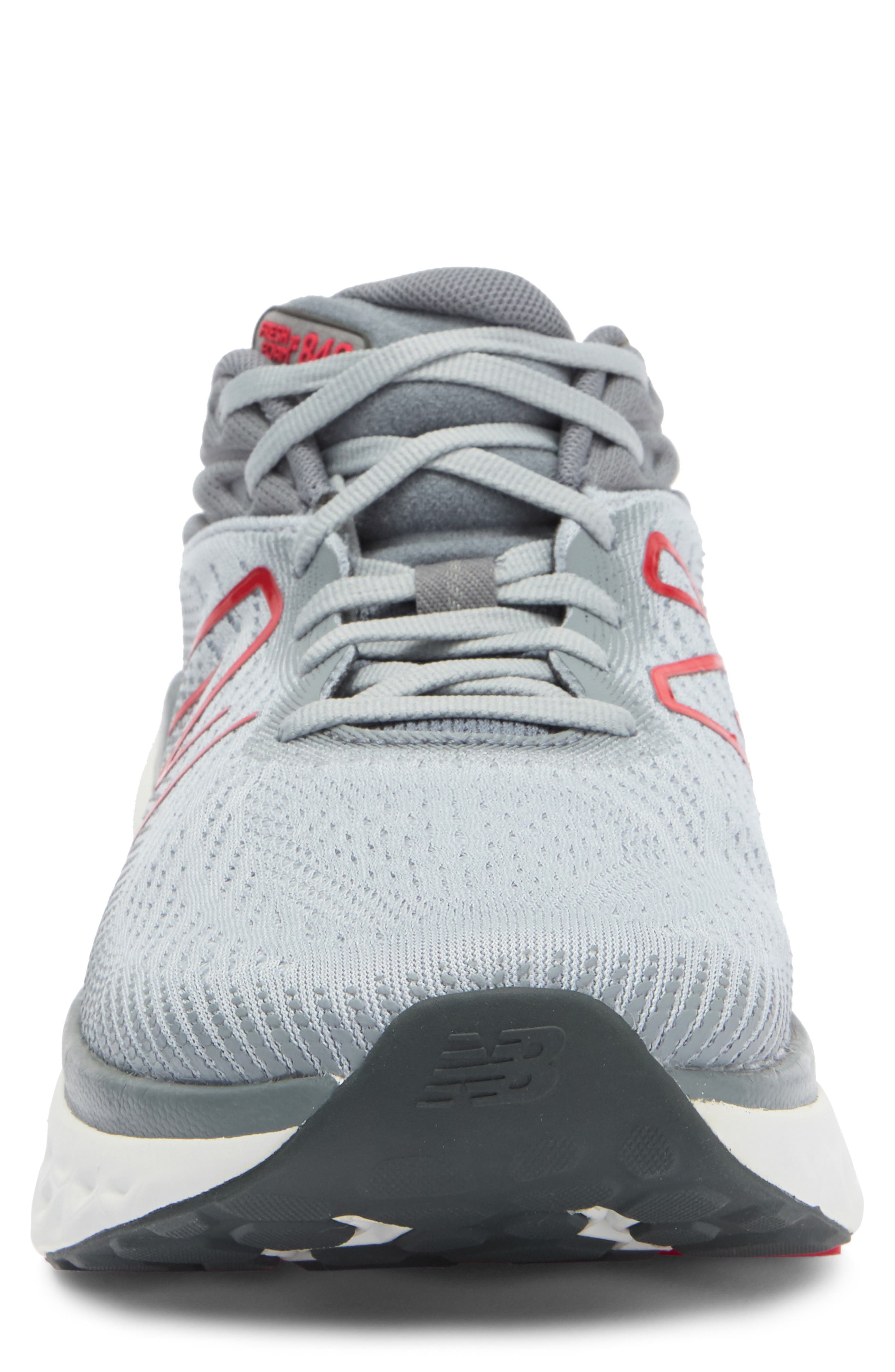 New Balance Fresh Foam X 840V1 Sneaker, Alternate, color, Aluminum Grey/ True Red