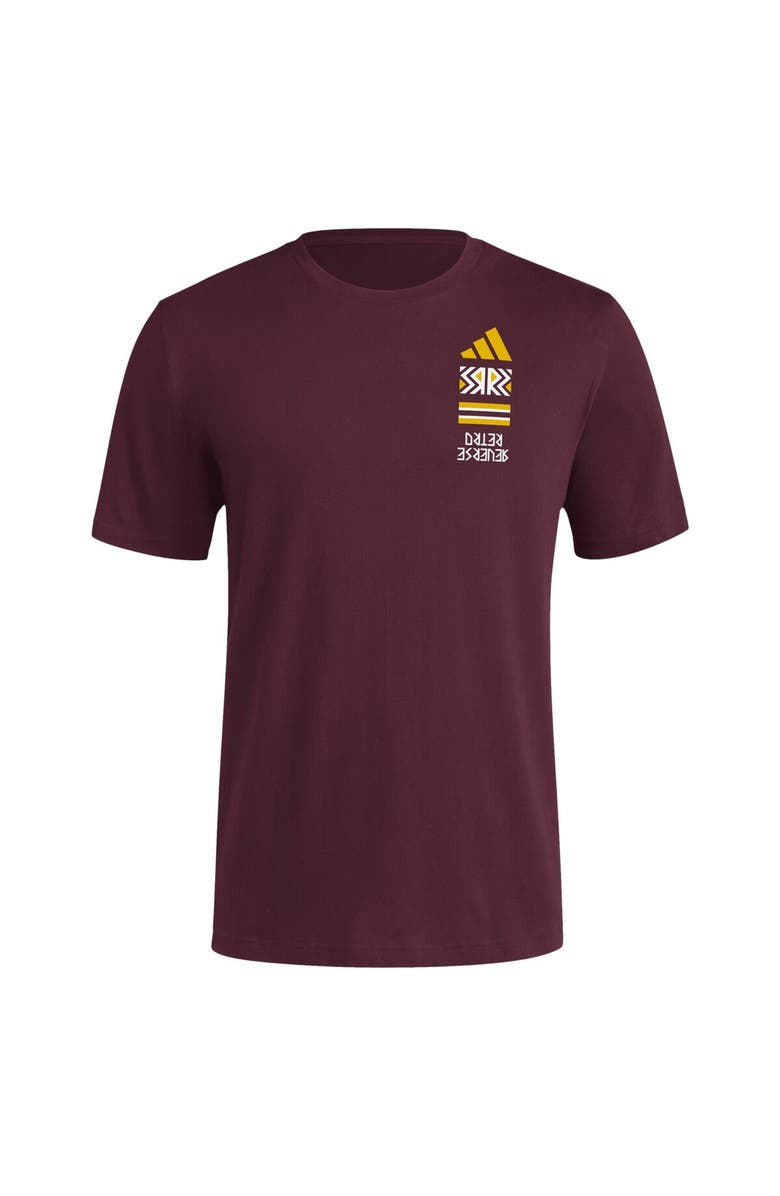 adidas Men's adidas Maroon Arizona State Sun Devils Reverse Retro Baseball 2 Hit T-Shirt, Alternate, color, 