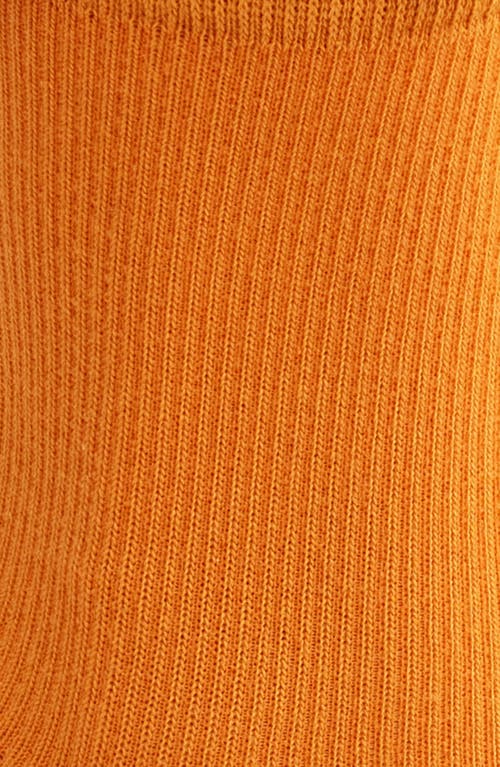 Ugg(r) Karsyn Lettuce Edge Crew Socks In Dark Apricot