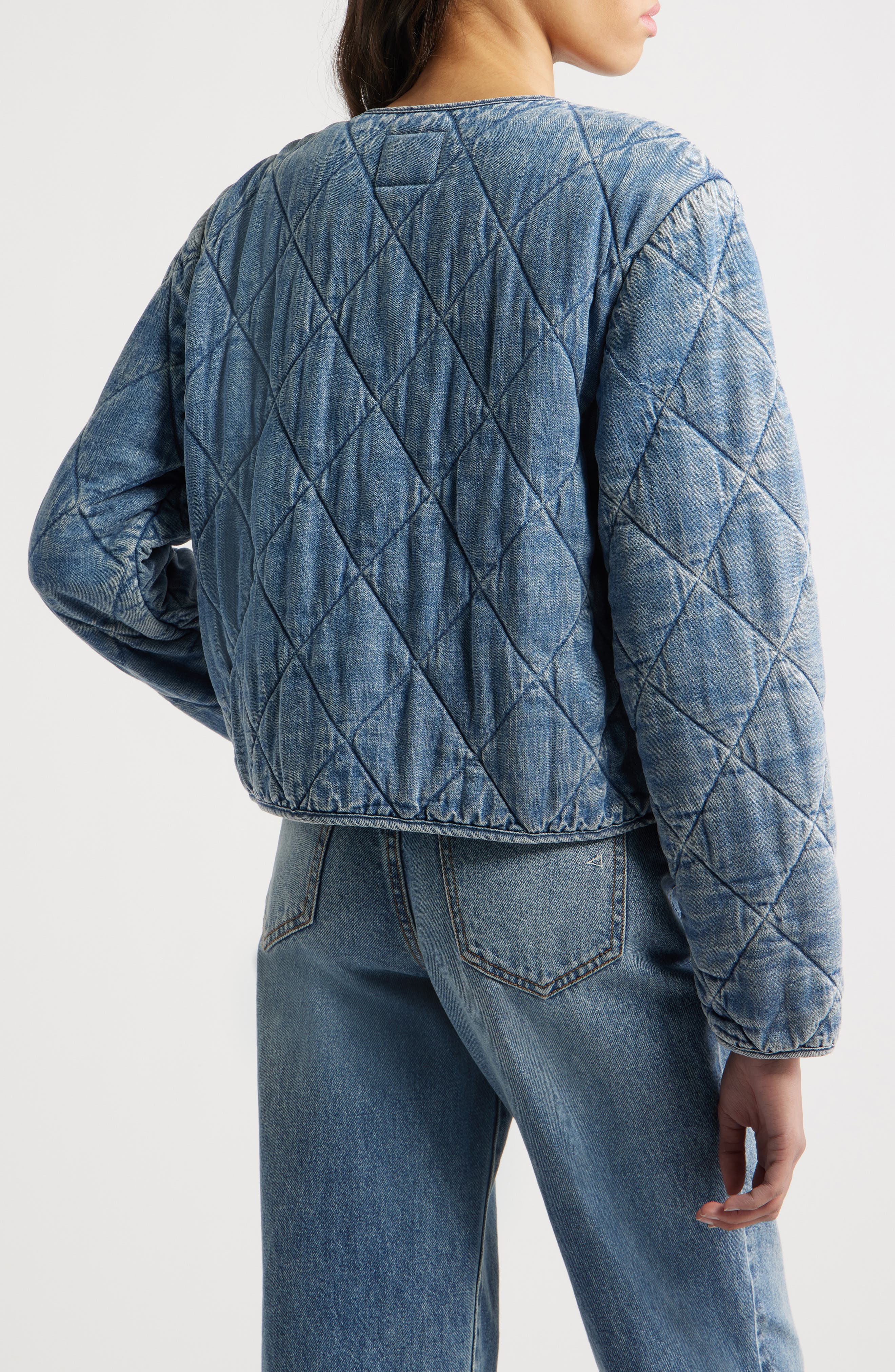 Ency Quilted Denim Jacket - image 2
