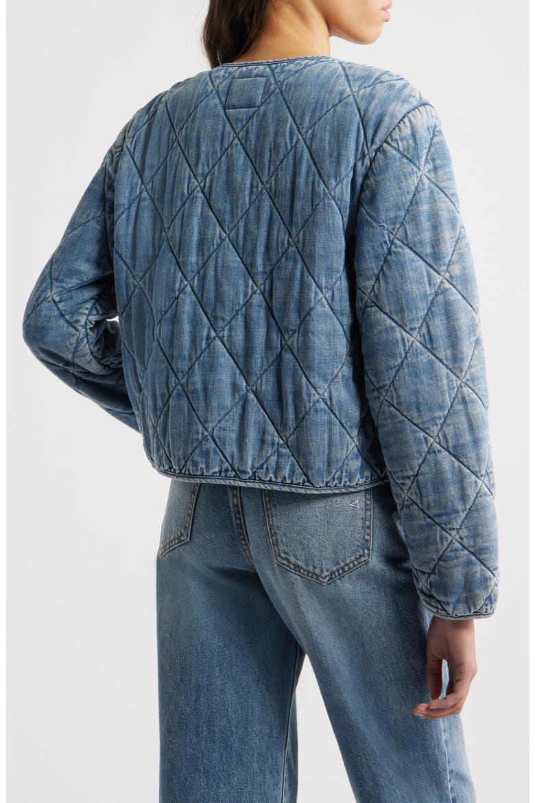 Ency Quilted Denim Jacket, Alternate, color, MID BLUE