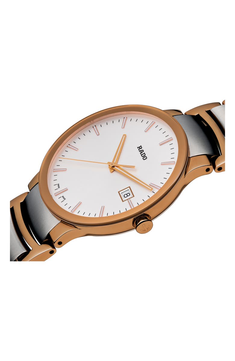 RADO Centrix Bracelet Watch, 38mm, Alternate, color, 