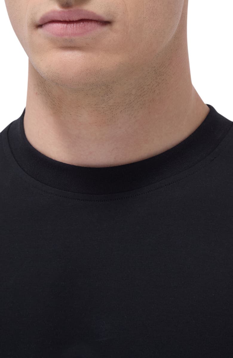 Bugatchi OoohCotton<sup>®</sup> Crewneck T-Shirt, Alternate, color, Black