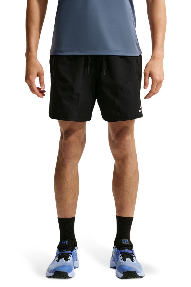 Pro Dri-FIT ADV 6-Inch Training Shorts, Main, color, BLACK/ WHITE