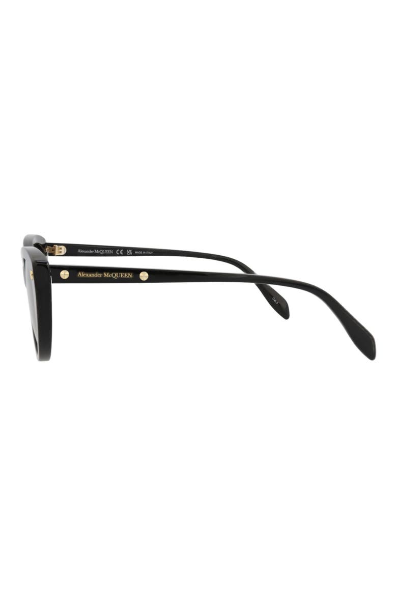 Best 55mm Cat Eye Sunglasses, Alternate, color, BLACK BLACK GREY