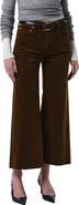 Citizens of Humanity Lyra Raw Hem Ankle Wide Leg Corduroy Pants