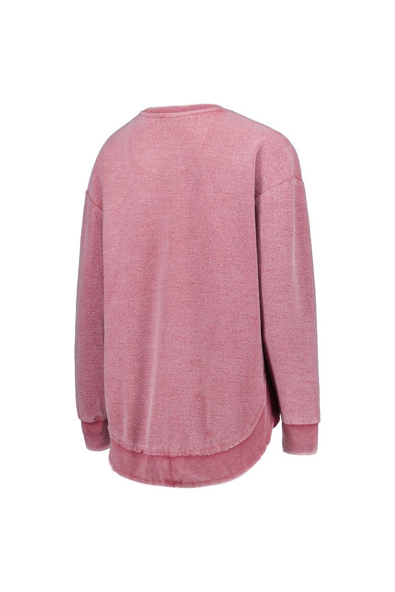 Women's Pressbox Crimson Washington State Cougars Ponchoville Pullover Sweatshirt, Alternate, color, Crimson