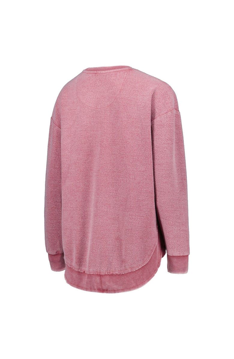 PRESSBOX Women's Pressbox Crimson Washington State Cougars Ponchoville Pullover Sweatshirt, Alternate, color, Crimson