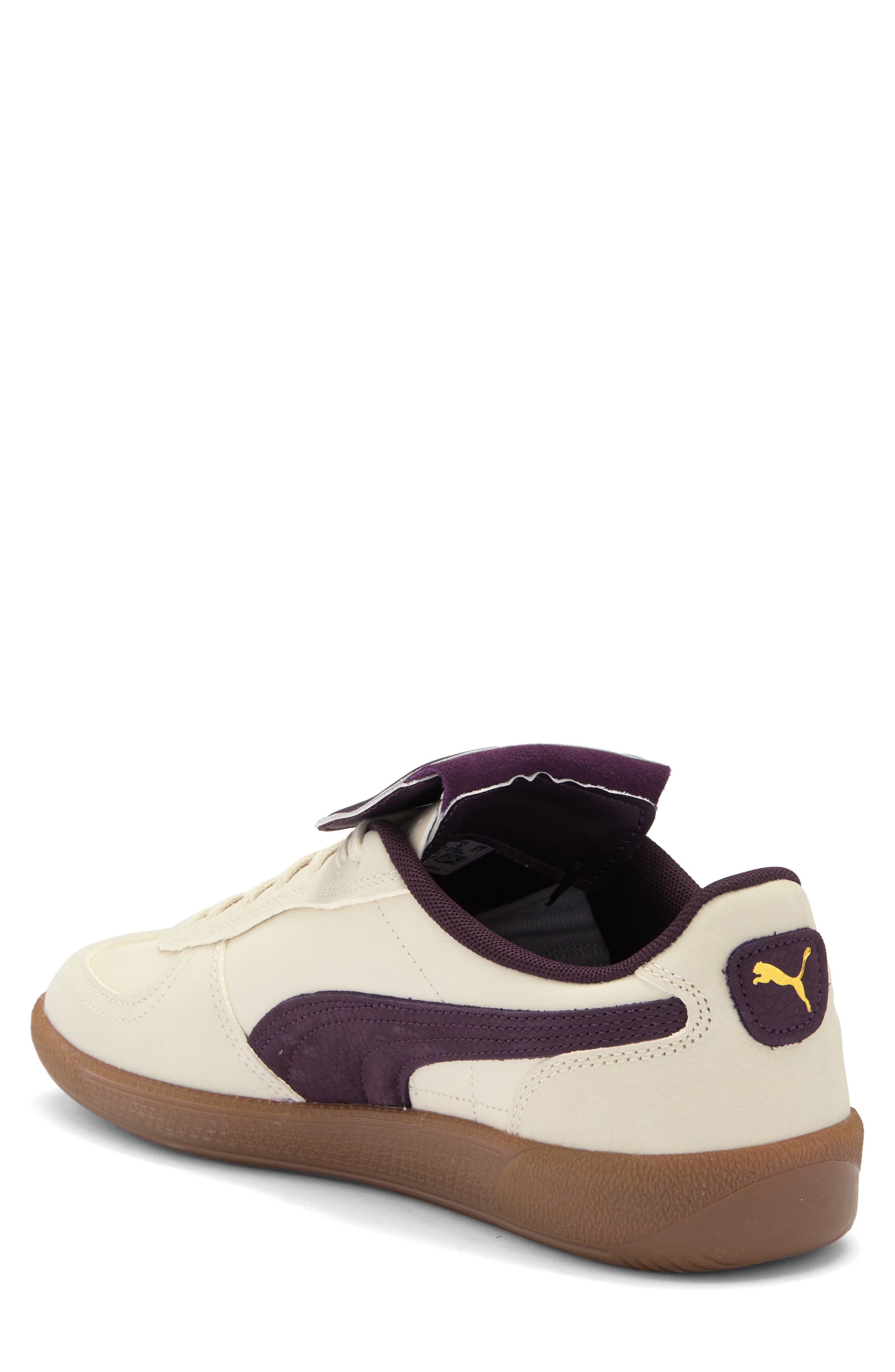 PUMA Palermo Premium Sneaker, Alternate, color, Alpine Snow-Midnight Plum