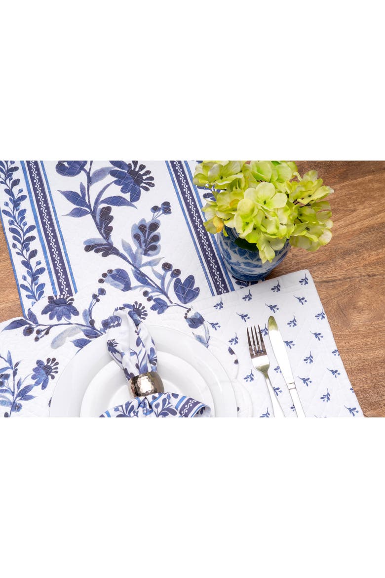 Maryfrances Set of 6 Placemats  13" x 19", Alternate, color, Blue