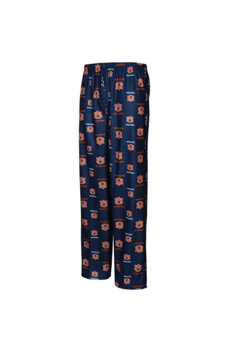 GENUINE STUFF Auburn Tigers Youth Navy Blue Team Logo Flannel Pajama Pants, Main, color, 