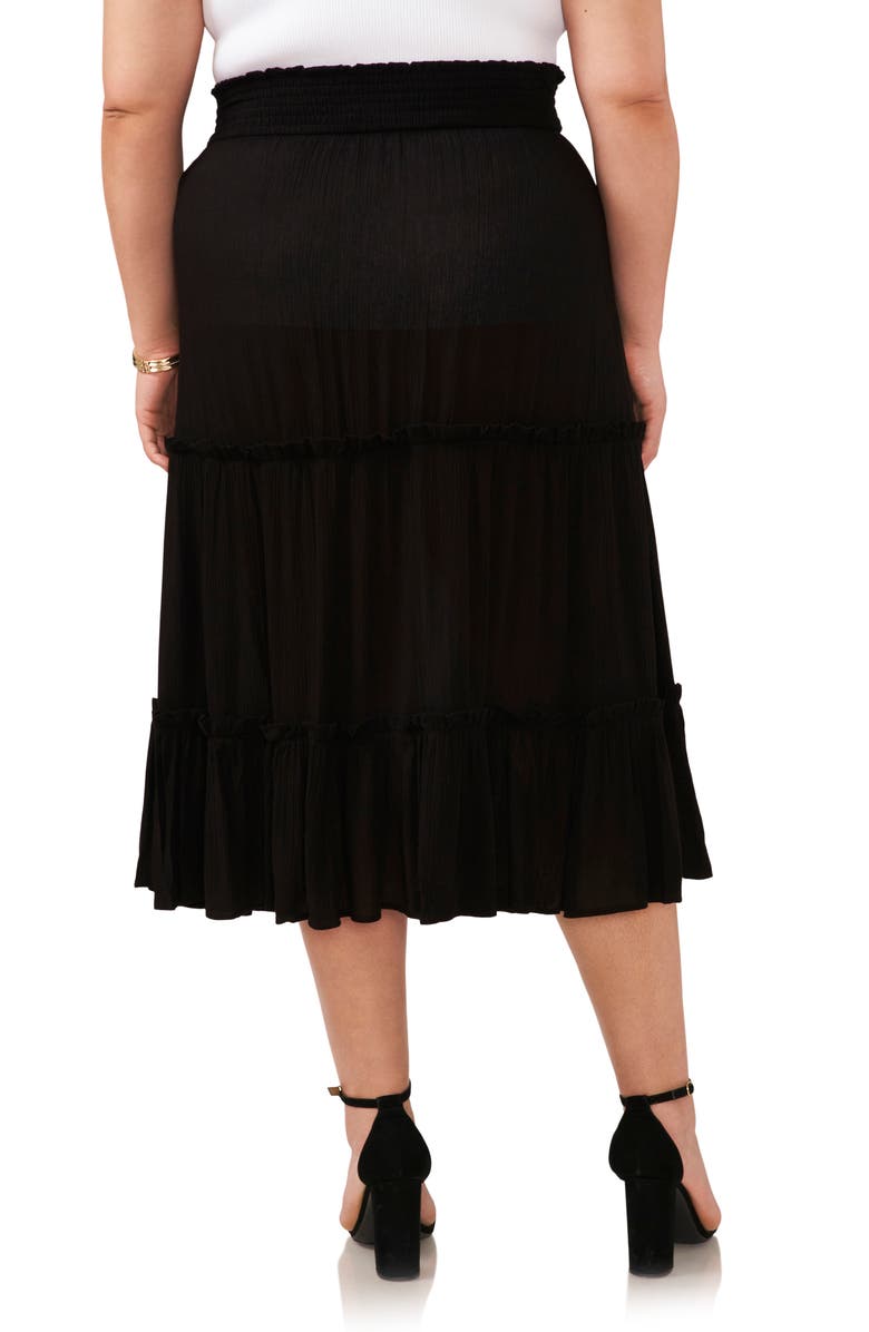Vince Camuto Tiered Midi Skirt, Alternate, color, 