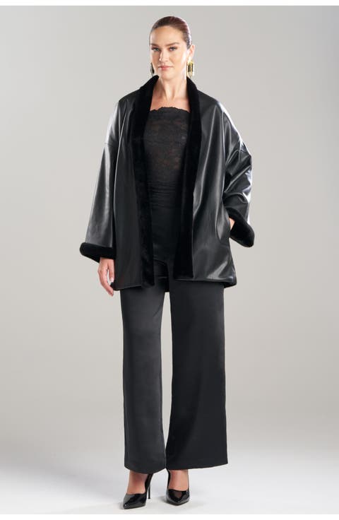 Vegan Luxe Lambskin Fur Lined Topper
