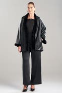Natori Vegan Luxe Lambskin Fur Lined Topper