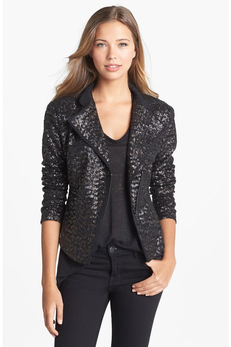 'Jenna' Jacket, Main, color, BLACK/ GOLD
