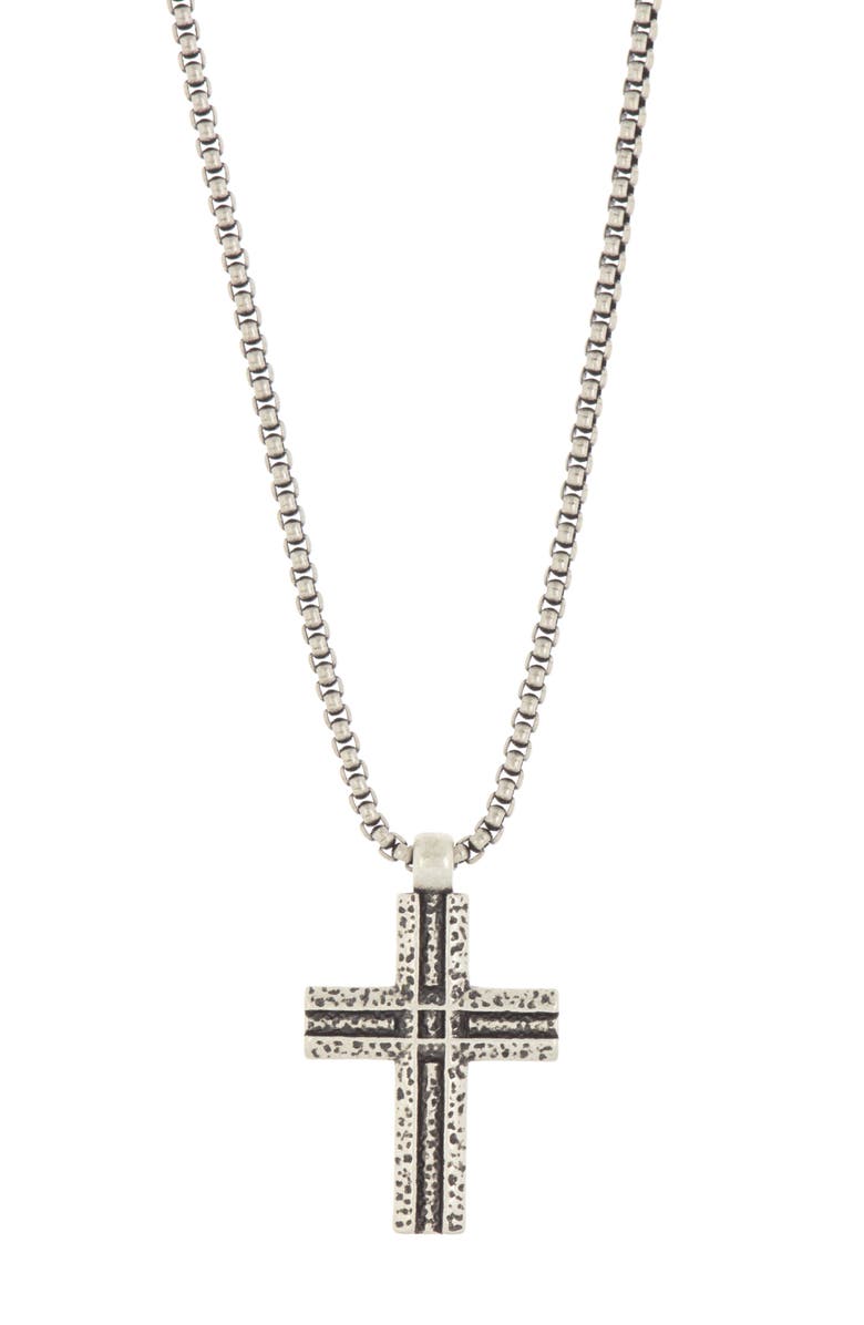 Ed Hardy Cross Pendant Necklace, Alternate, color, 