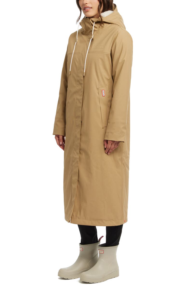Hunter Sammy Waterproof Faux Fur Lined Hood Insulated Raincoat, Alternate, color, 