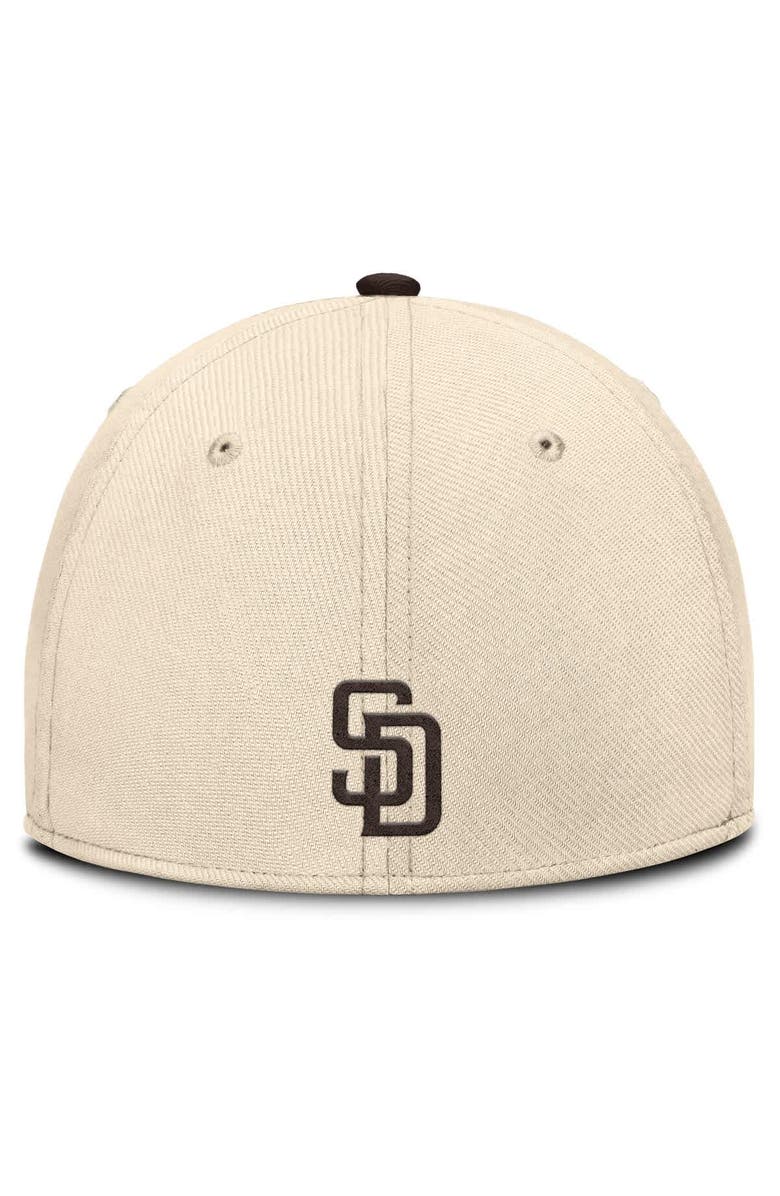 Nike Men's Nike Natural/Brown San Diego Padres Statement Rise Performance Flex Hat, Alternate, color, Natural