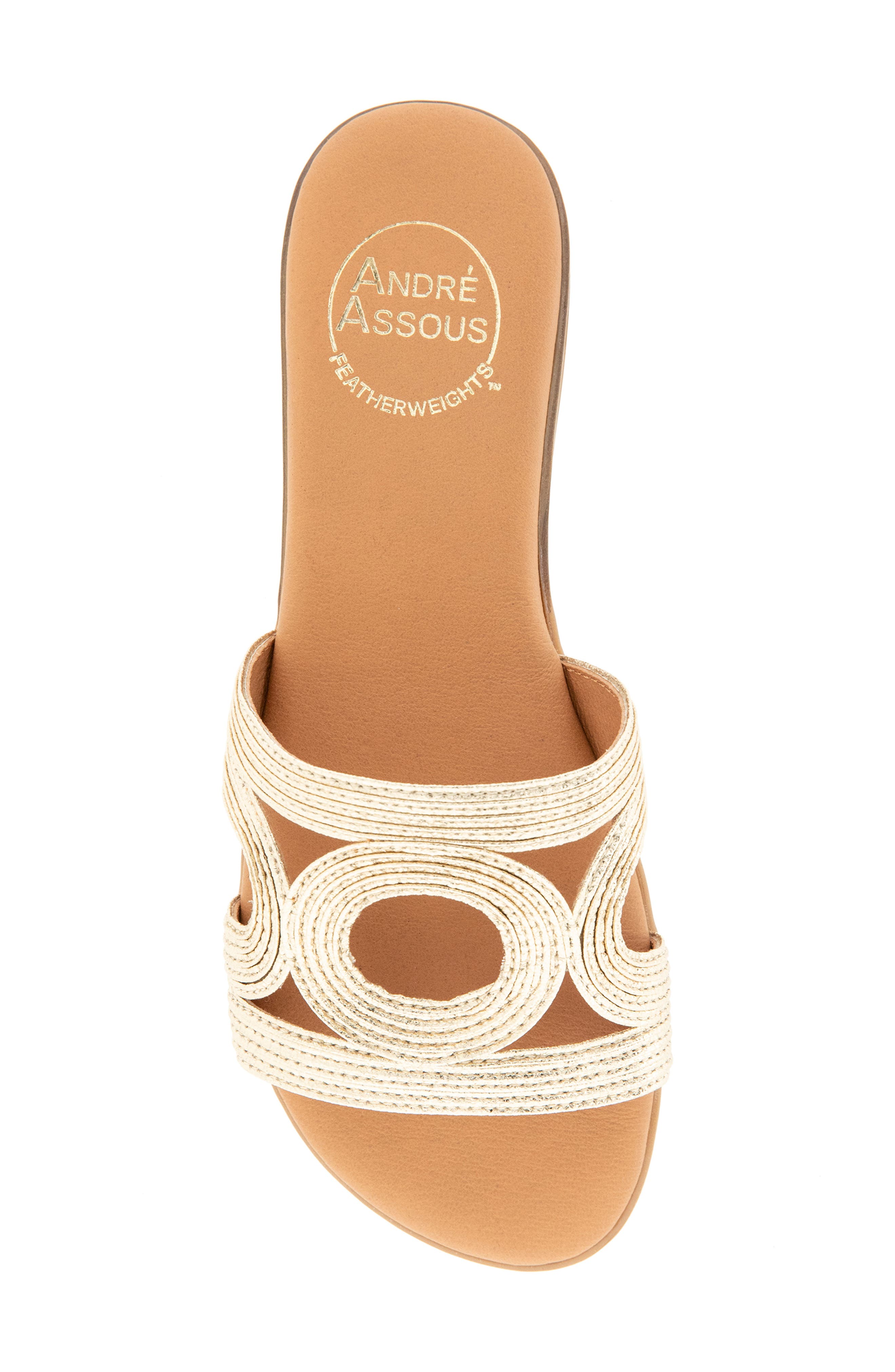 Nora Slide Sandal, Alternate, color, PLATINO