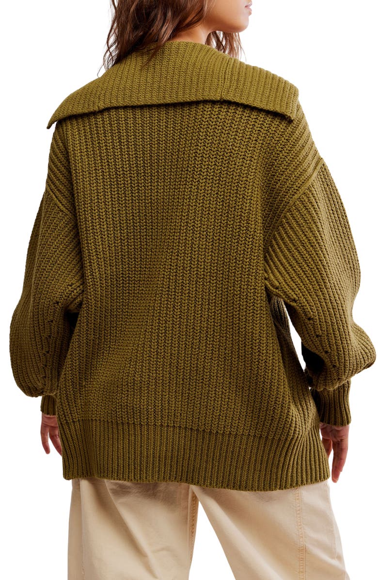 Free People Swim Too Deep Cardigan, Alternate, color, Oregano