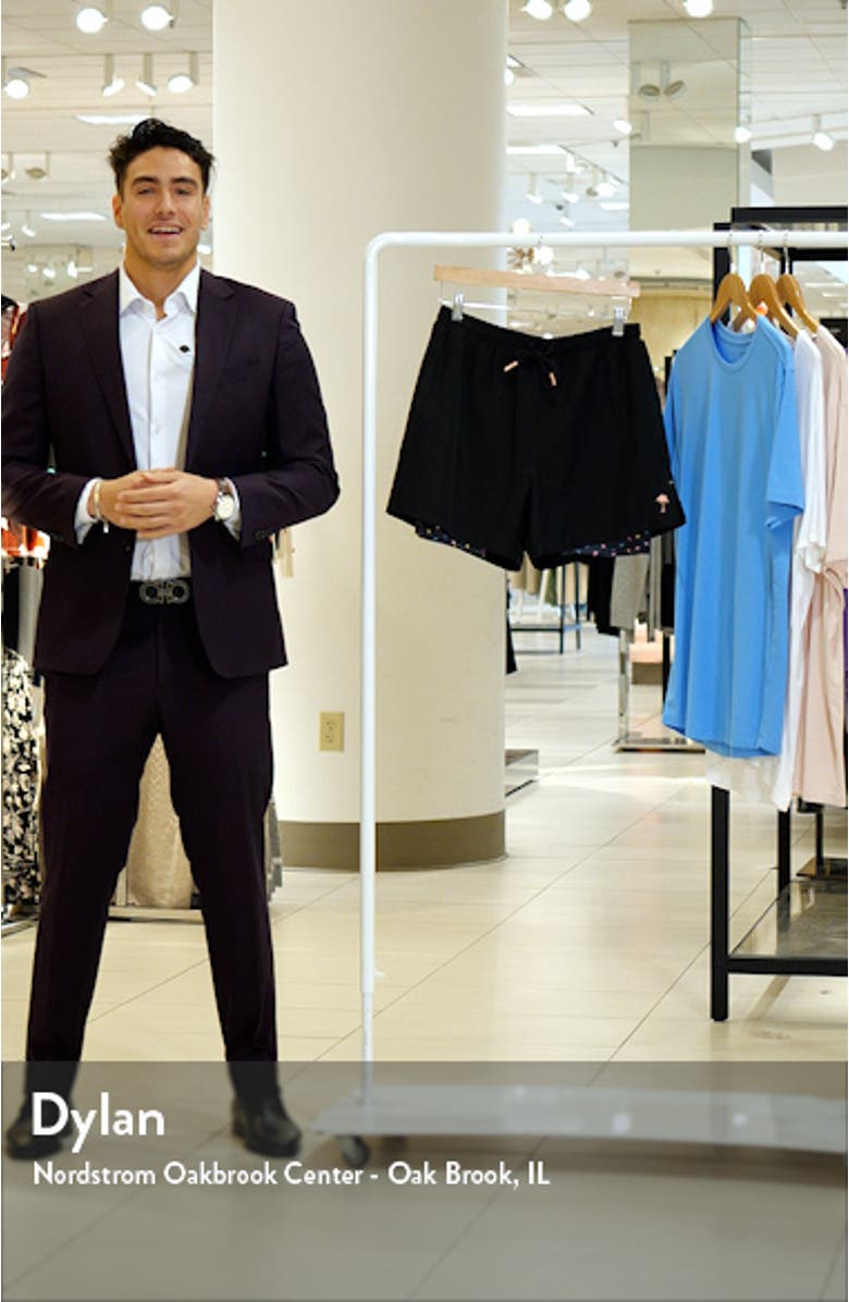 Polka Yin Yang Neon Active Compression Swim Trunks, sales video thumbnail