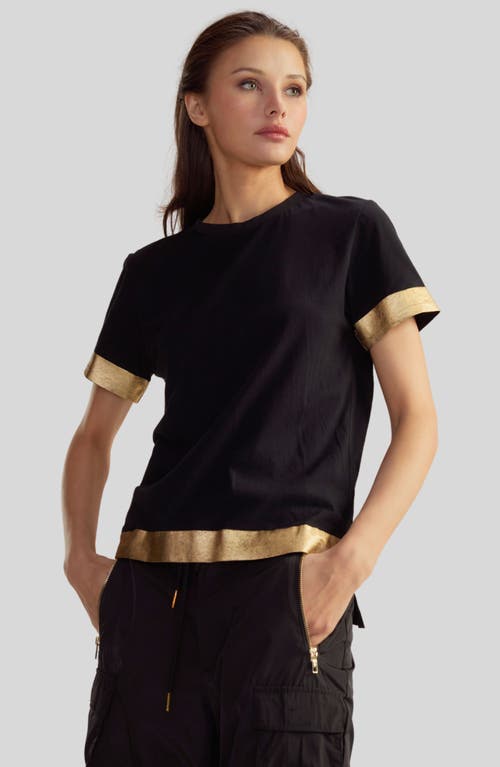 Shop Cynthia Rowley Athena Tee In Black