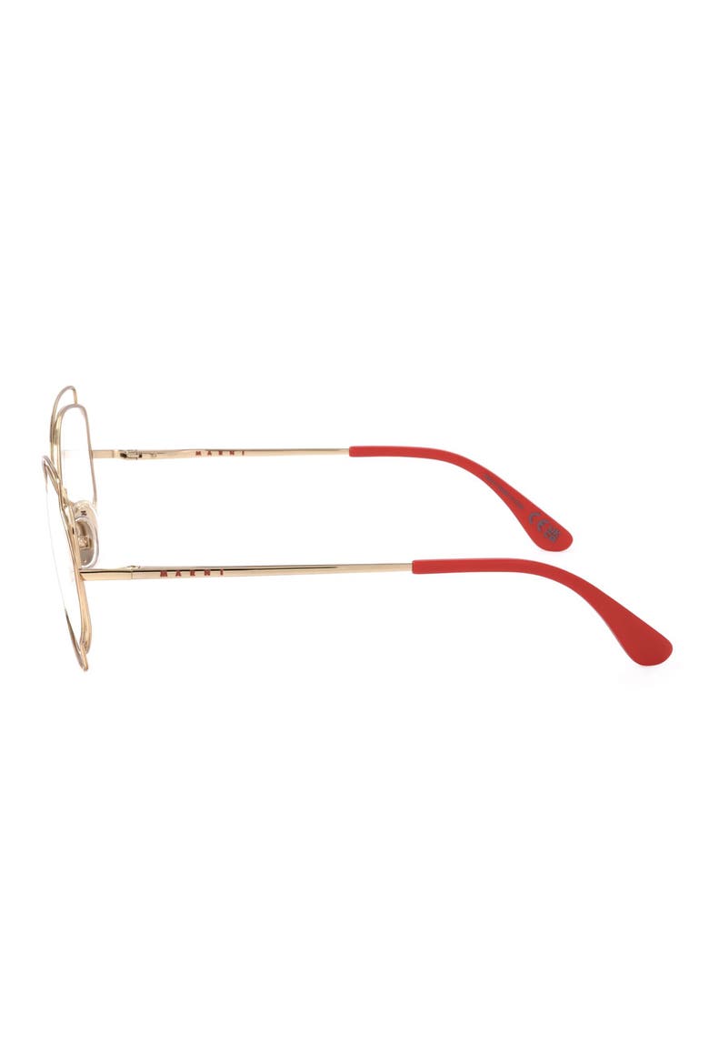 58mm Round Optical Glasses, Alternate, color, GOLD
