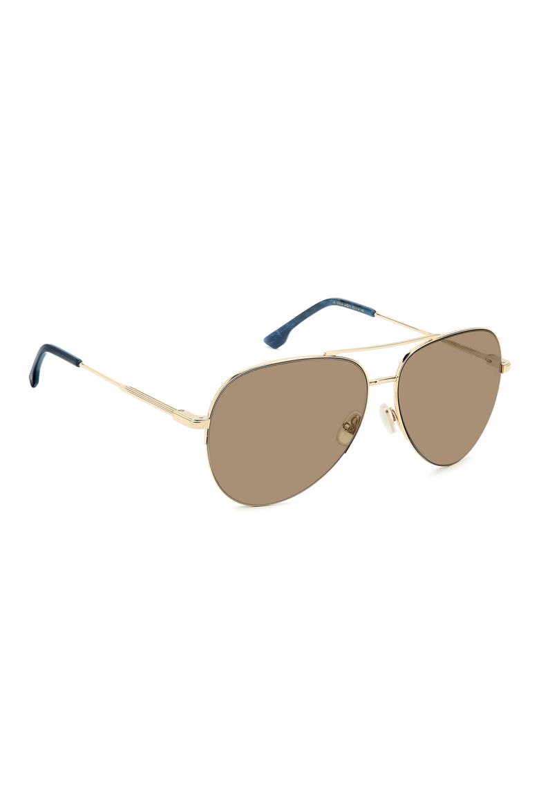 Pilot 62mm Aviator Sunglasses, Alternate, color, GOLD BLUE/ BROWN