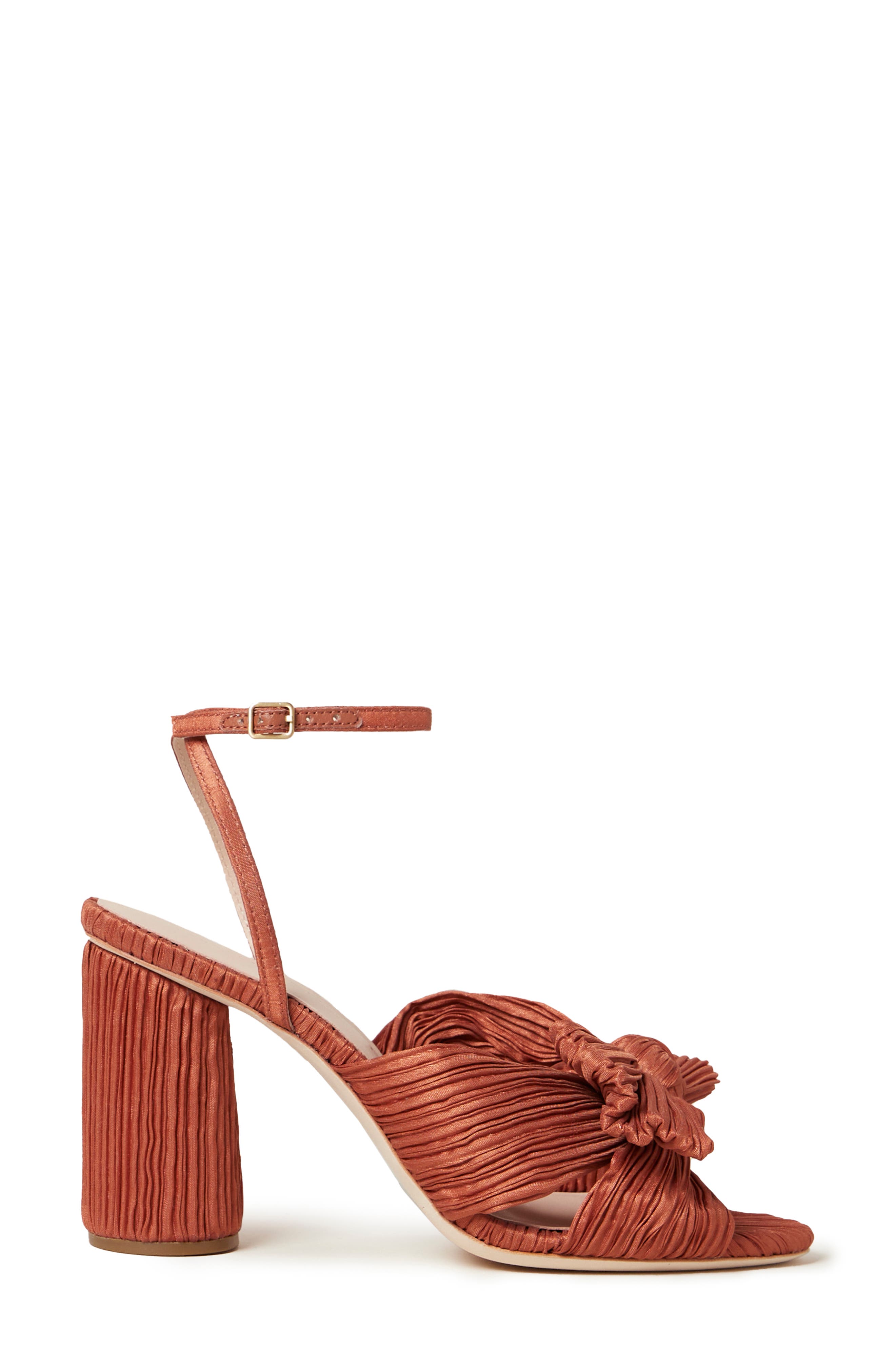 Loeffler Randall Camellia Knotted Sandal, Alternate, color, Terracotta