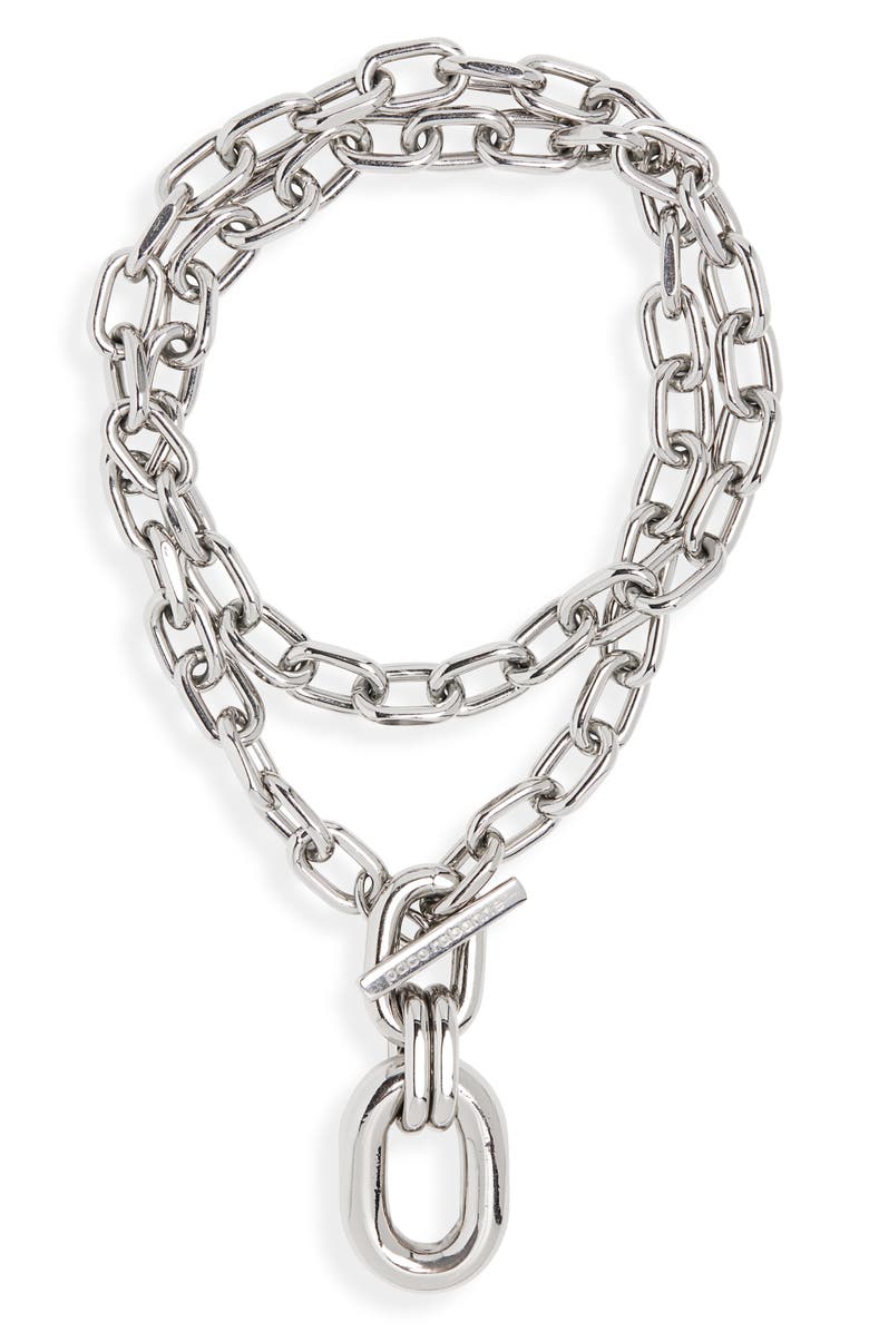 Rabanne XL Chunky Link Pendant Necklace, Alternate, color,